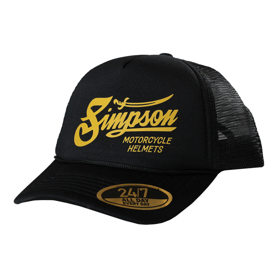 SIMPSON 3.0 OUTLAW TRUCKER HAT BLACK