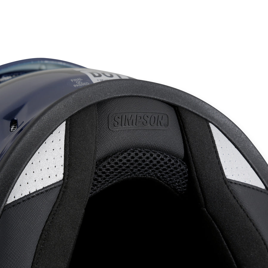 Limited Edition Fly By Metallic Navy Blue Simpson Mod Bandit Helmet