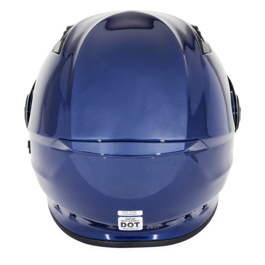 Limited Edition Fly By Metallic Navy Blue Simpson Mod Bandit Helmet